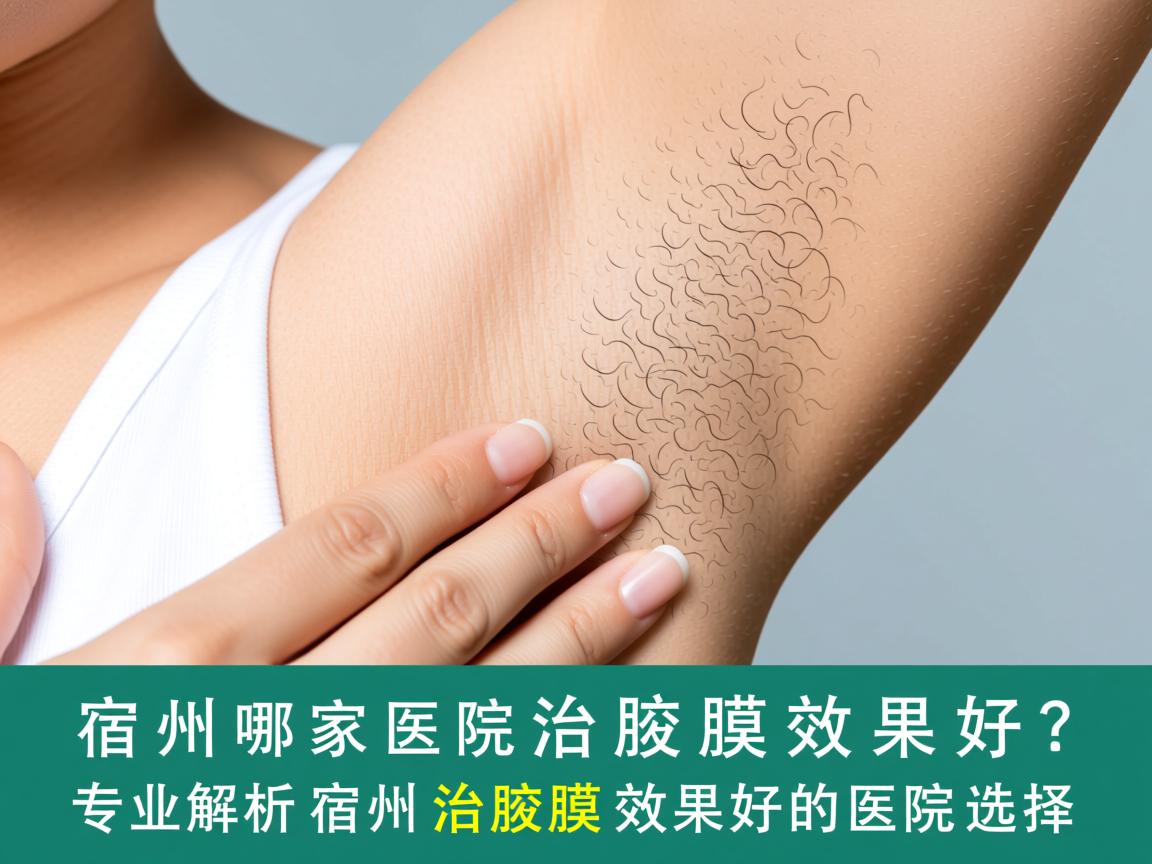 宿州哪家医院治腋臭效果好？专业解析宿州治腋臭效果好的医院选择