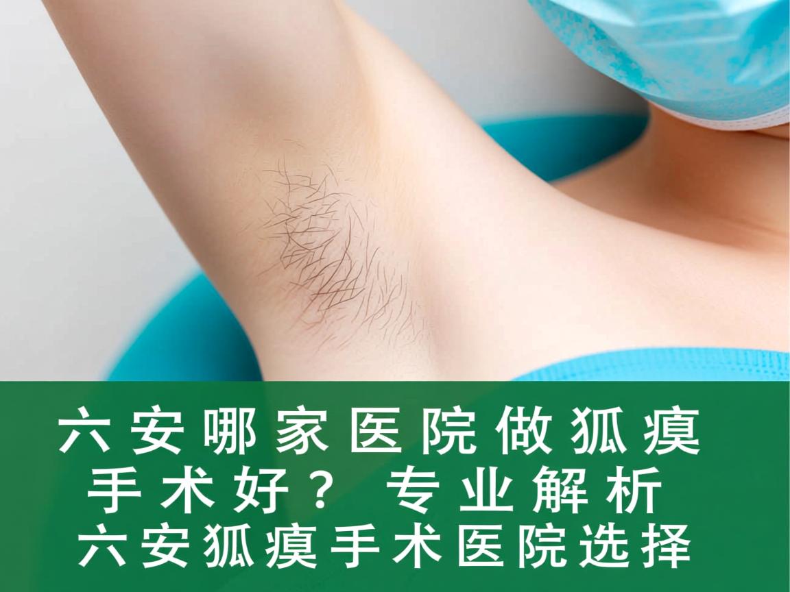 六安哪家医院做狐臭手术好？专业解析六安狐臭手术医院选择
