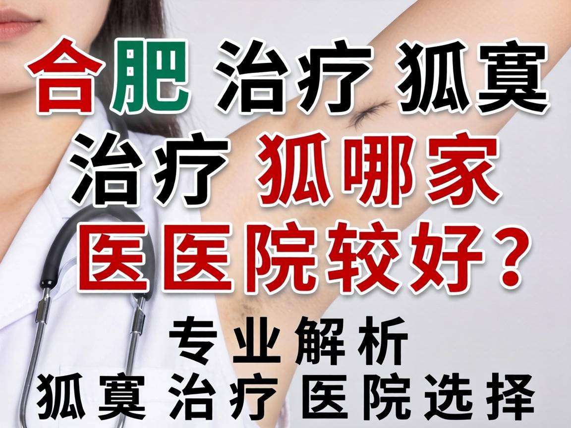 合肥治疗狐臭哪家医院较好？专业解析狐臭治疗医院选择