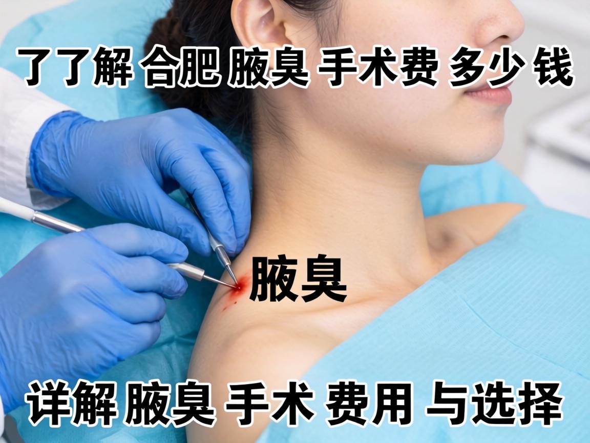 了解合肥腋臭手术费多少钱，详解腋臭手术费用与选择