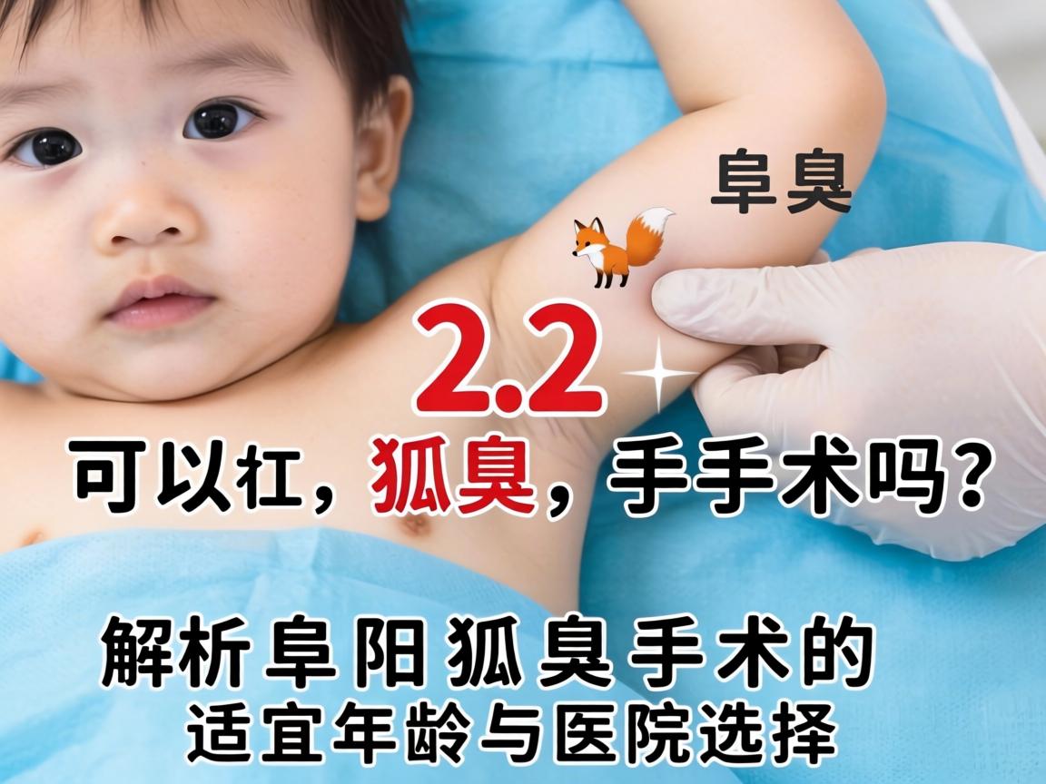 12岁可以狐臭手术吗？解析阜阳狐臭手术的适宜年龄与医院选择