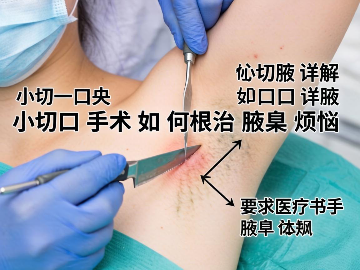 小切口腋臭手术详解，小切口手术如何根治腋臭烦恼
