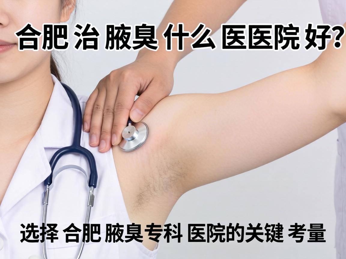 合肥治腋臭什么医院好？选择合肥腋臭专科医院的关键考量