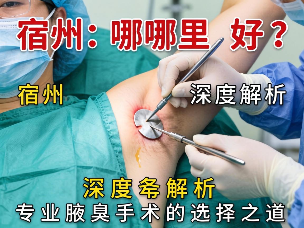 宿州腋臭手术哪里好？深度解析宿州专业腋臭手术的选择之道