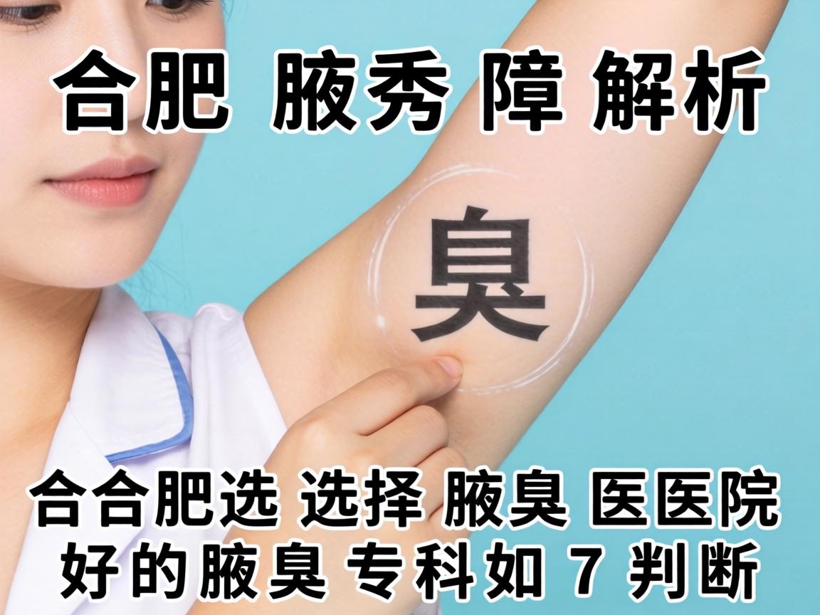 合肥腋秀解析，在合肥选择腋臭医院，好的腋臭专科如何判断