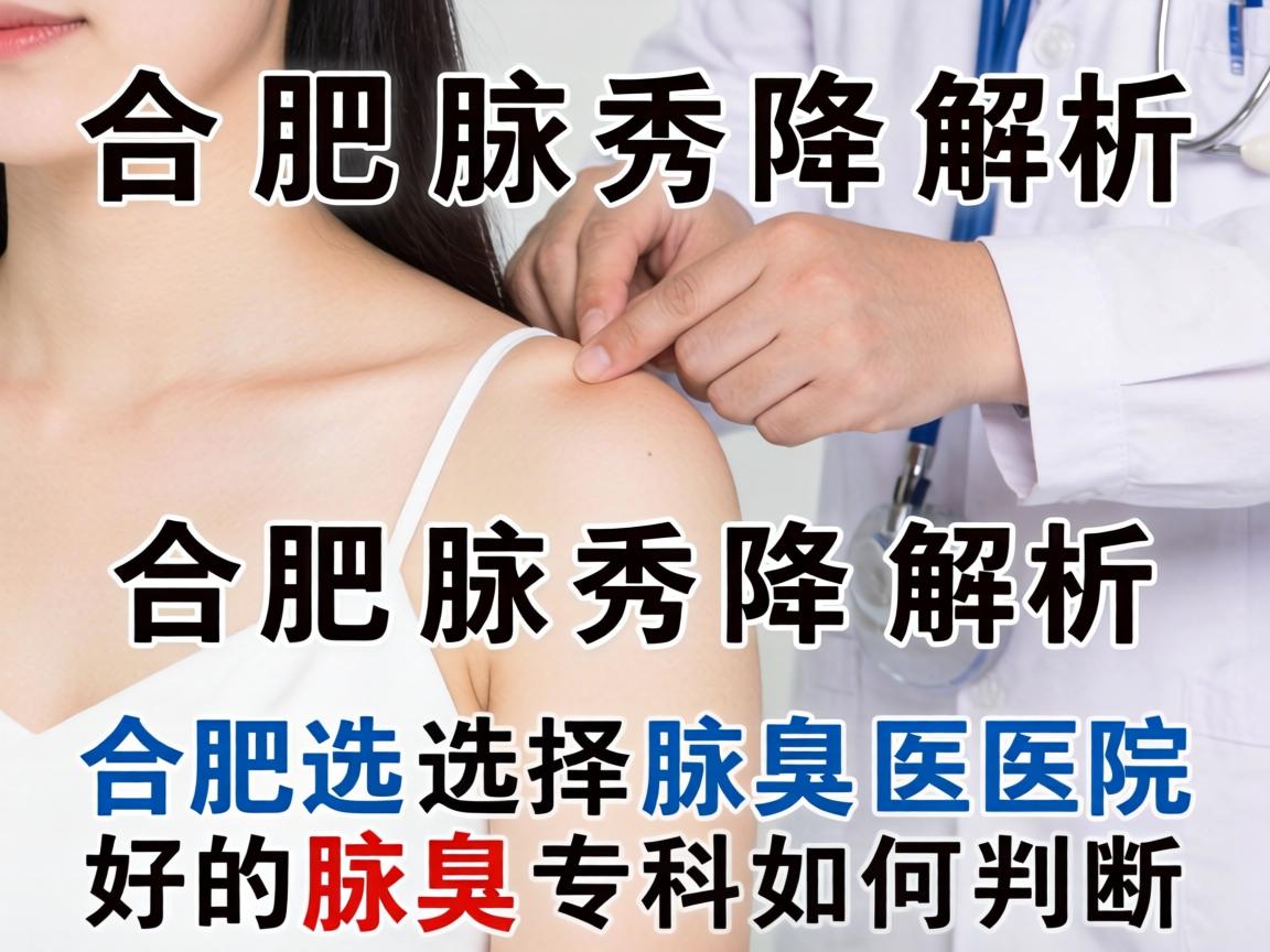 合肥腋秀解析，在合肥选择腋臭医院，好的腋臭专科如何判断