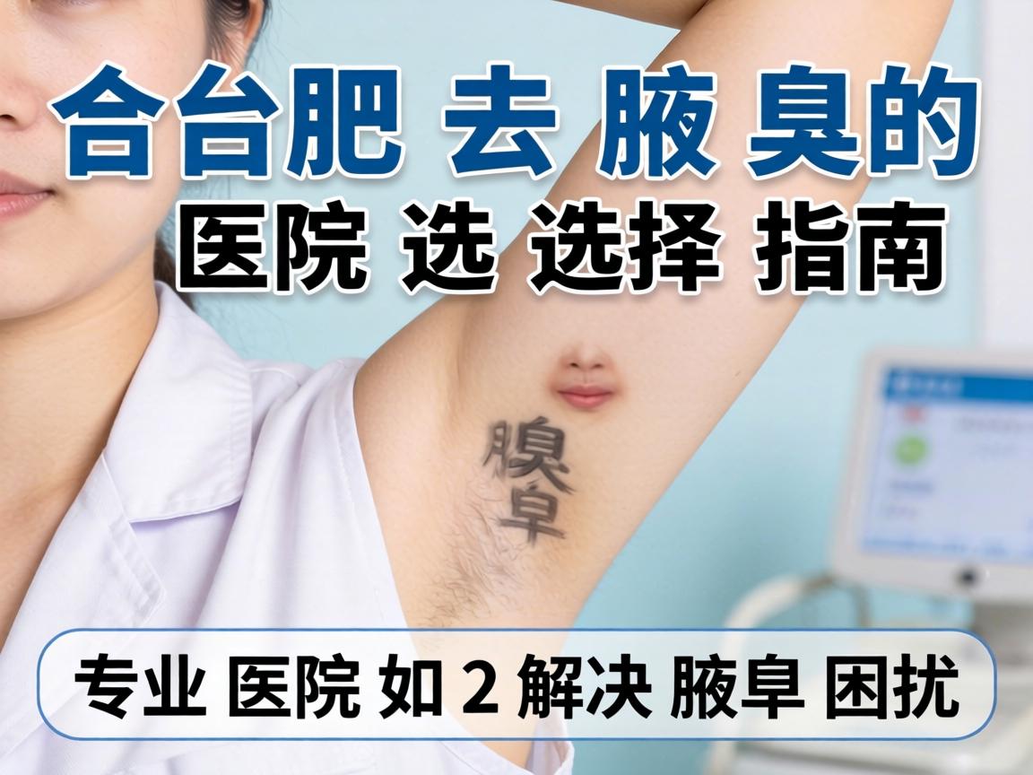 合肥去腋臭的医院选择指南，专业医院如何解决腋臭困扰