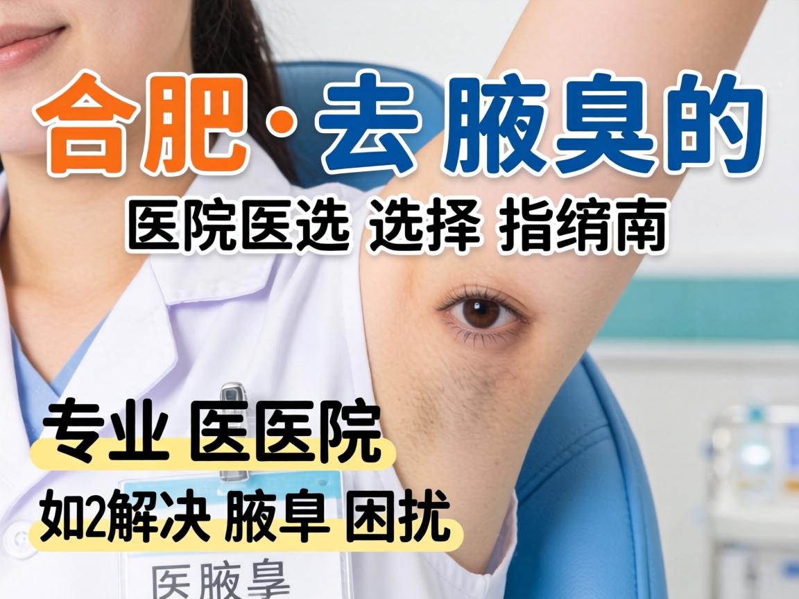 合肥去腋臭的医院选择指南，专业医院如何解决腋臭困扰