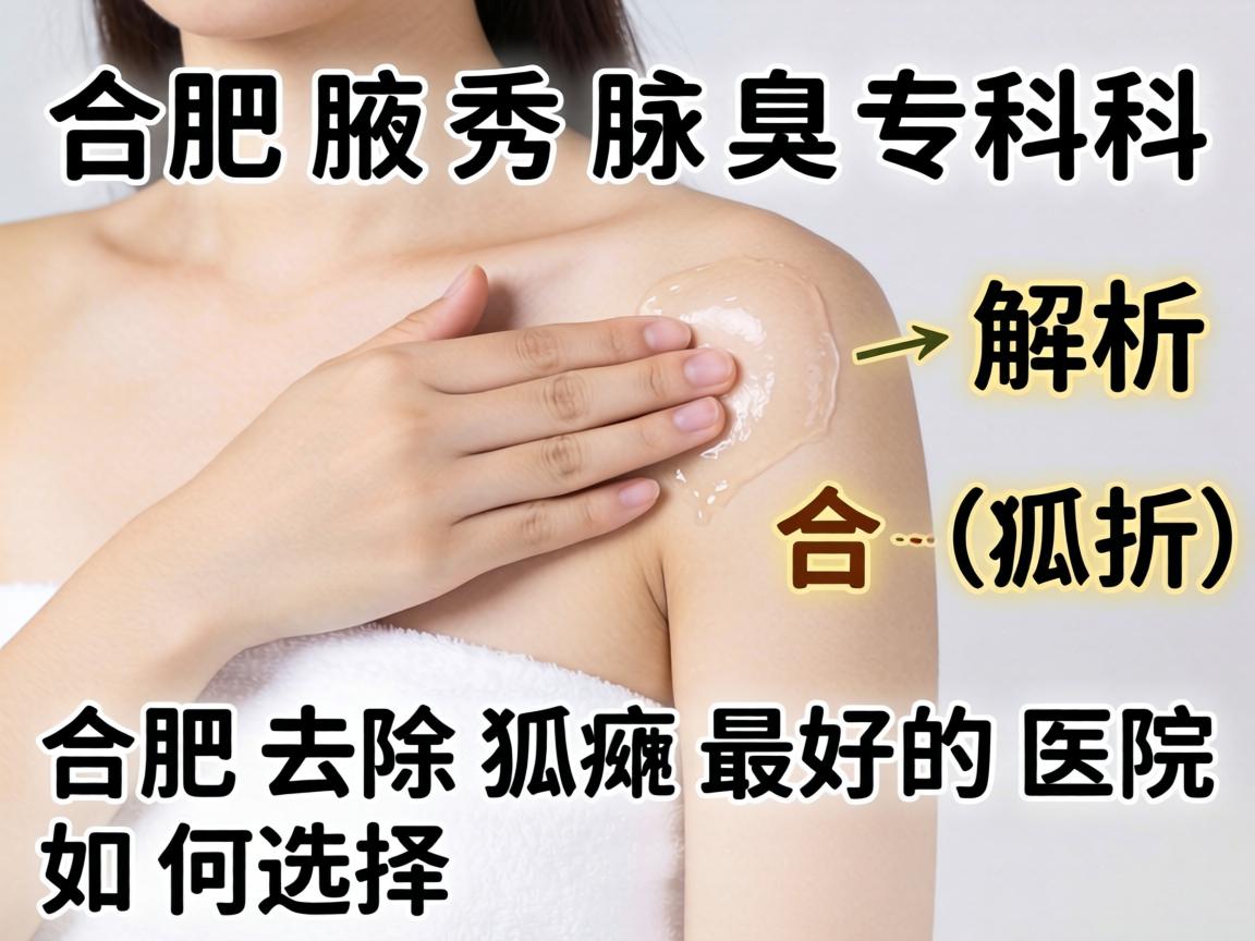 合肥腋秀腋臭专科解析，合肥去除狐臭最好的医院如何选择