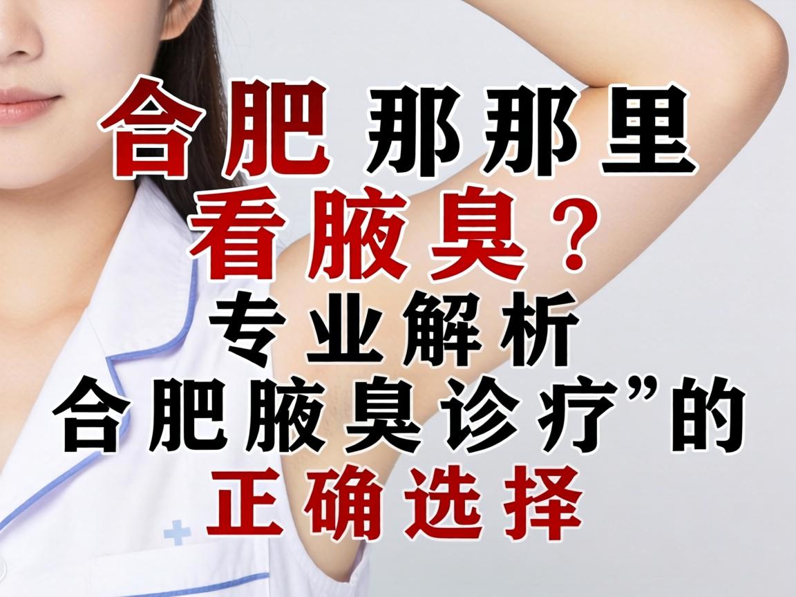 合肥那里看腋臭？专业解析合肥腋臭诊疗的正确选择