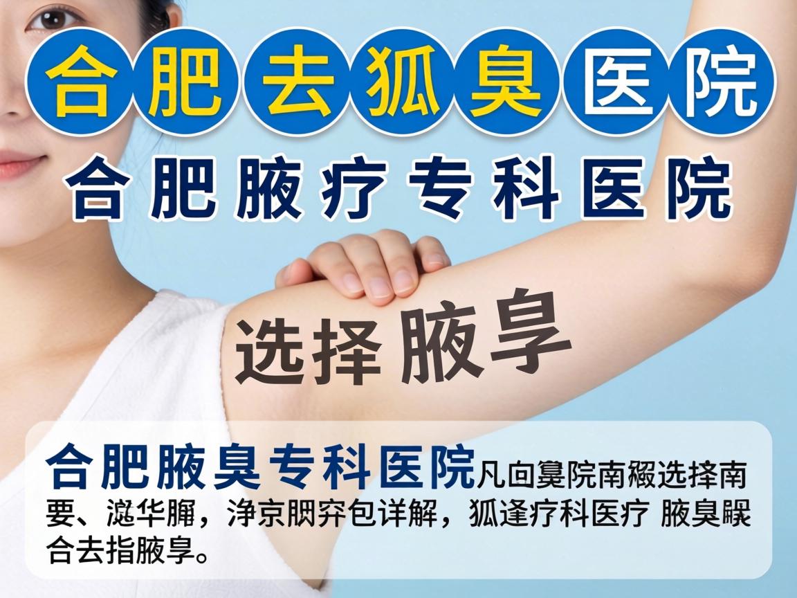 合肥去狐臭医院选择指南，详解合肥腋臭专科医院