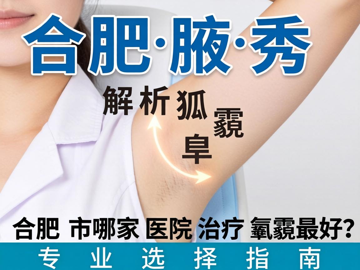 合肥腋秀解析，合肥市哪家医院治疗狐臭最好？专业选择指南