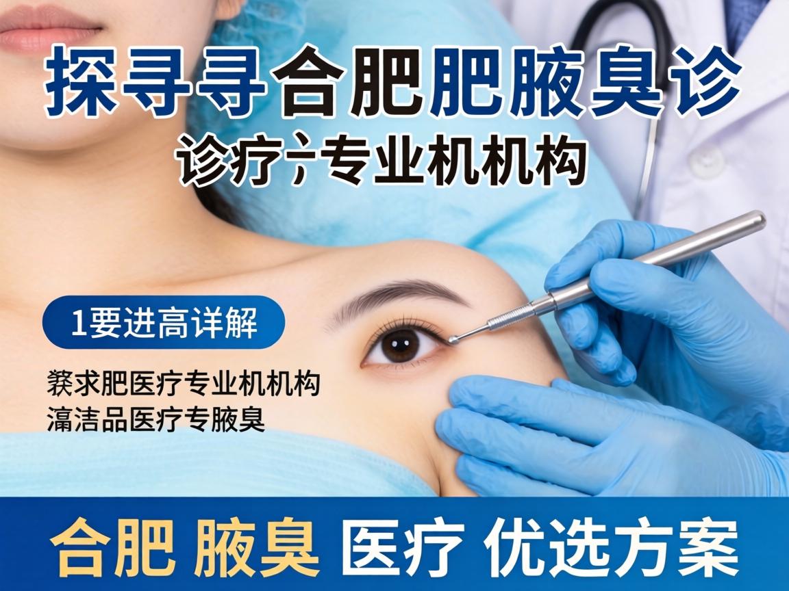 探寻合肥腋臭诊疗专业机构，详解合肥腋臭医疗优选方案