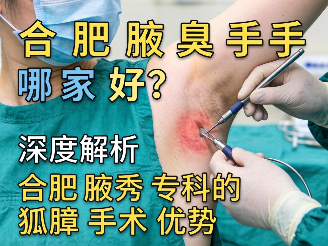 合肥腋臭手术哪家好？深度解析合肥腋秀专科的狐臭手术优势