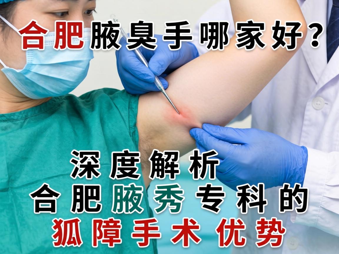 合肥腋臭手术哪家好？深度解析合肥腋秀专科的狐臭手术优势