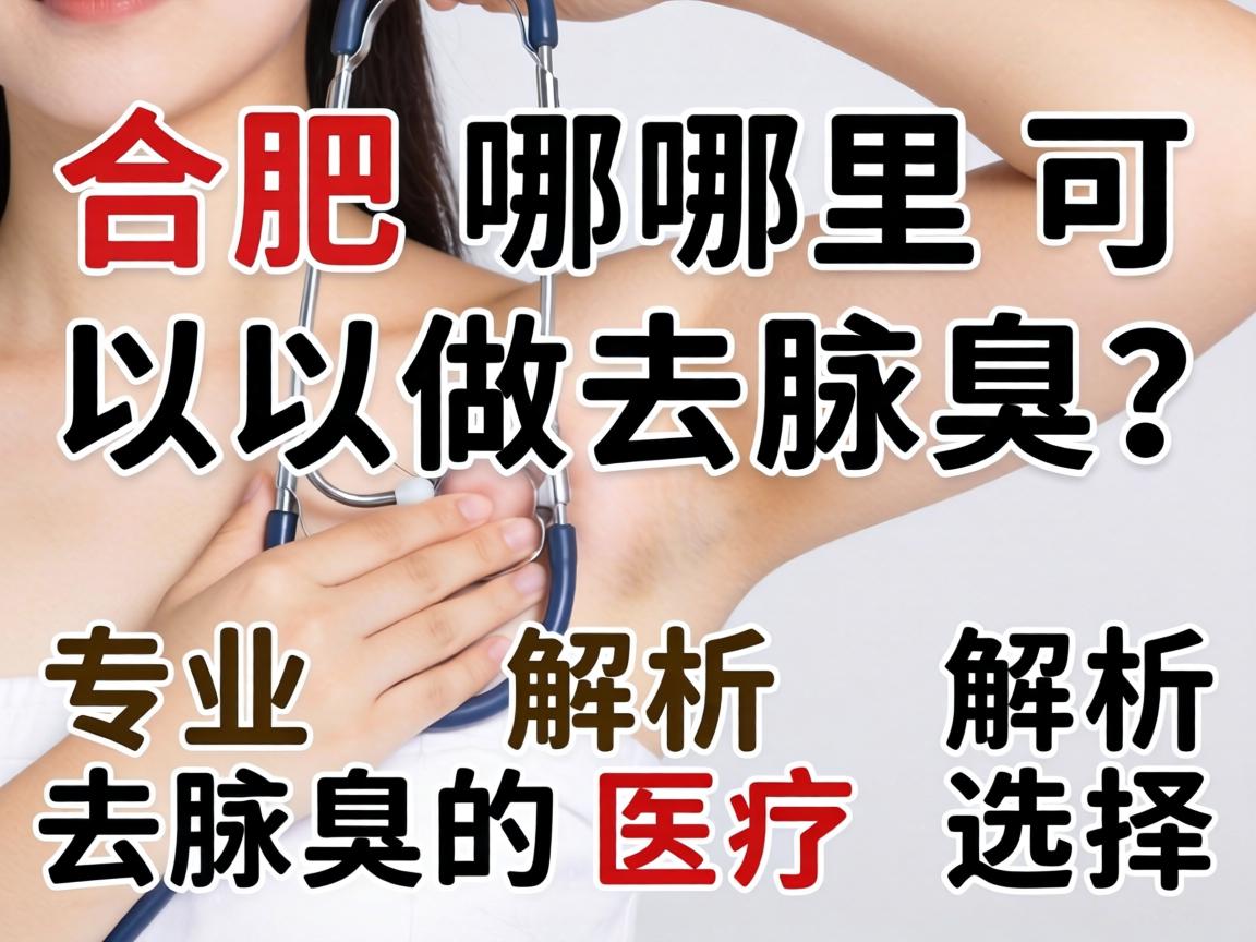 合肥哪里可以做去腋臭？专业解析去腋臭的医疗选择