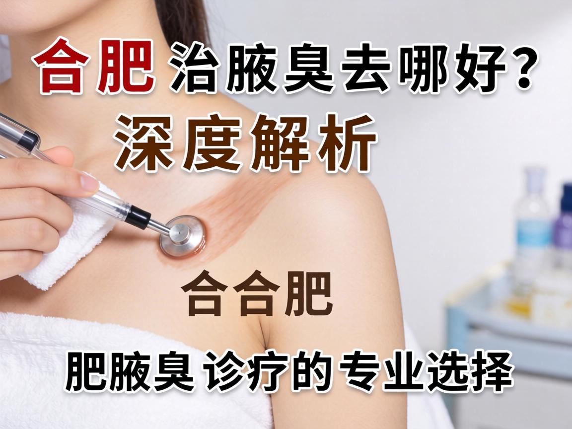 合肥治腋臭去哪好？深度解析合肥腋臭诊疗的专业选择