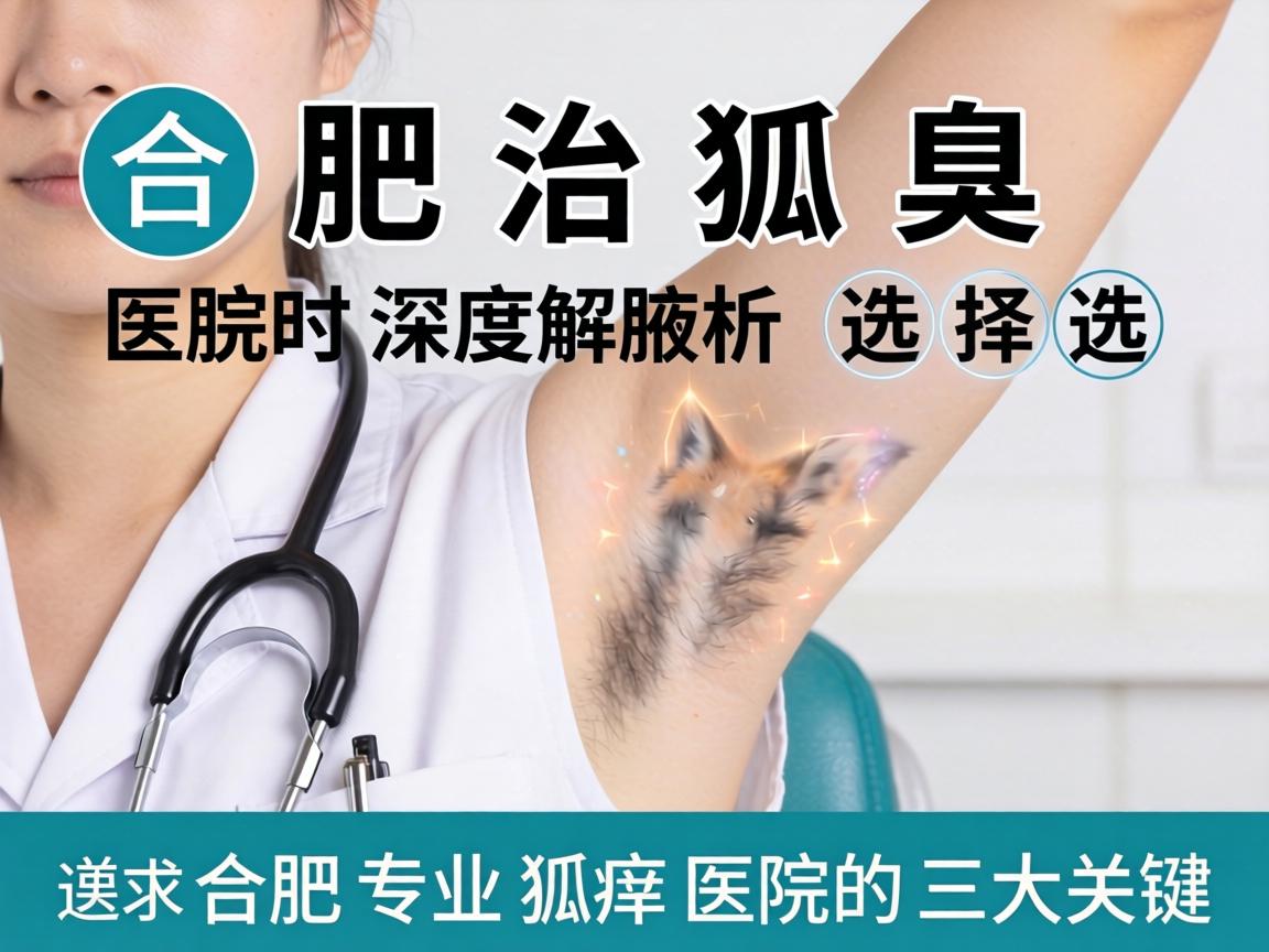 合肥治狐臭医院深度解析，选择合肥专业狐臭医院的三大关键