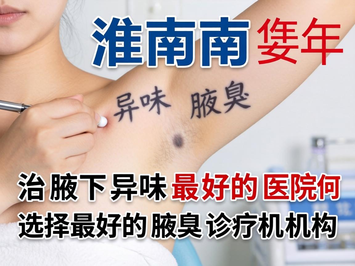 淮南治腋下异味最好的医院，如何选择最好的腋臭诊疗机构