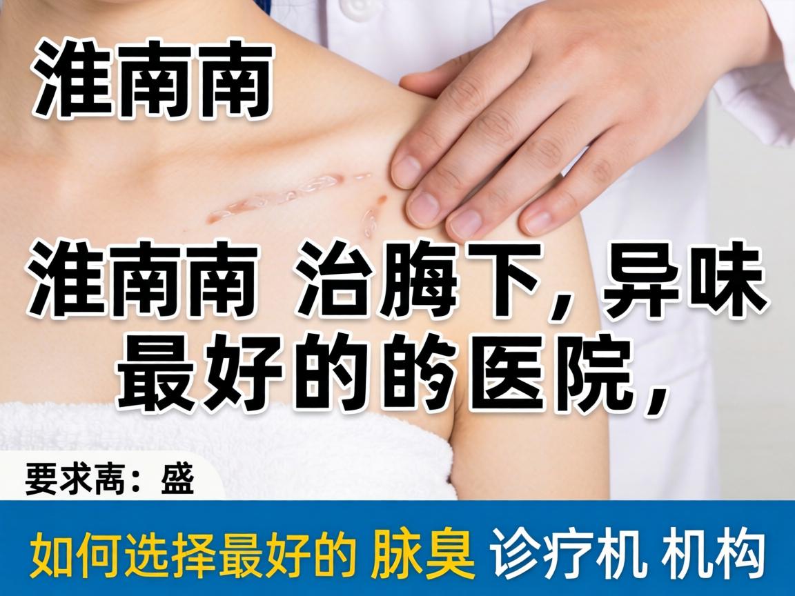 淮南治腋下异味最好的医院，如何选择最好的腋臭诊疗机构
