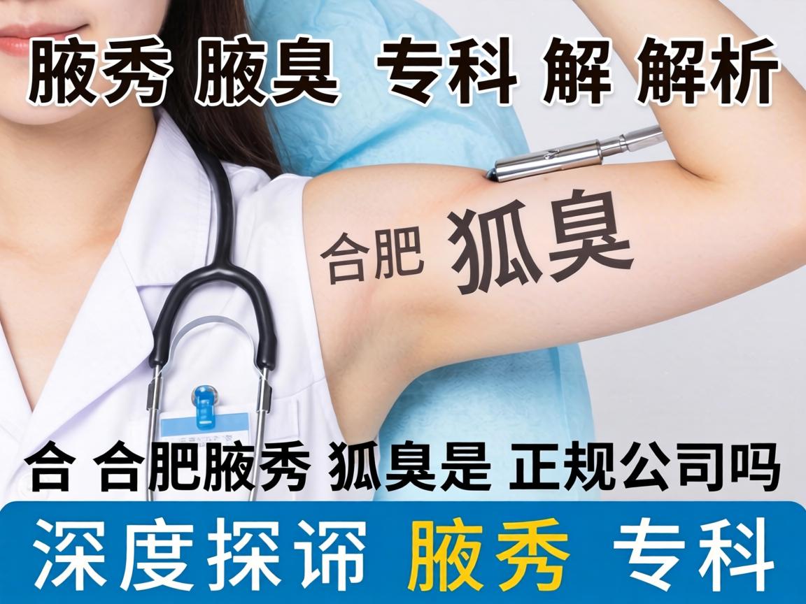 腋秀腋臭专科解析，合肥腋秀狐臭是正规公司吗？深度探访腋秀专科