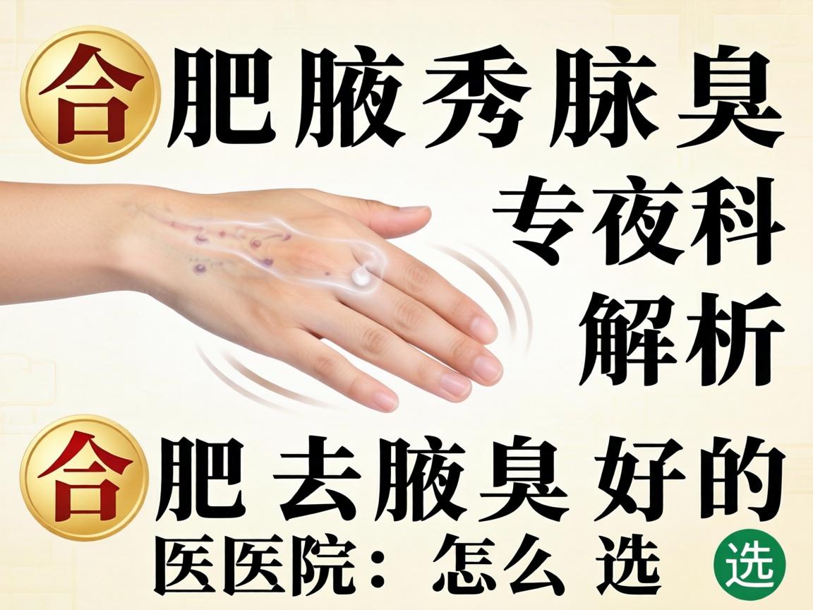 合肥腋秀腋臭专科解析，合肥去腋臭好的医院怎么选