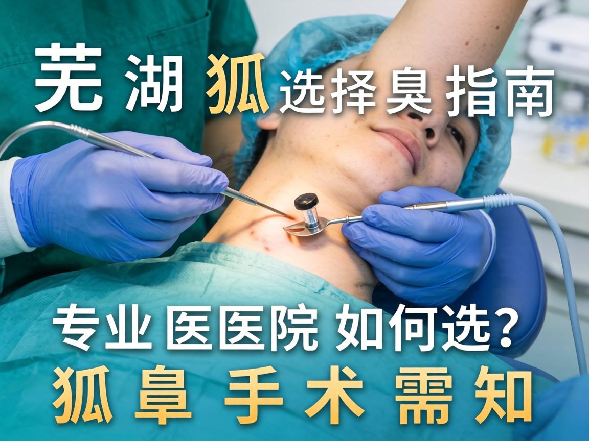 芜湖狐臭手术选择指南，专业医院如何选？狐臭手术需知