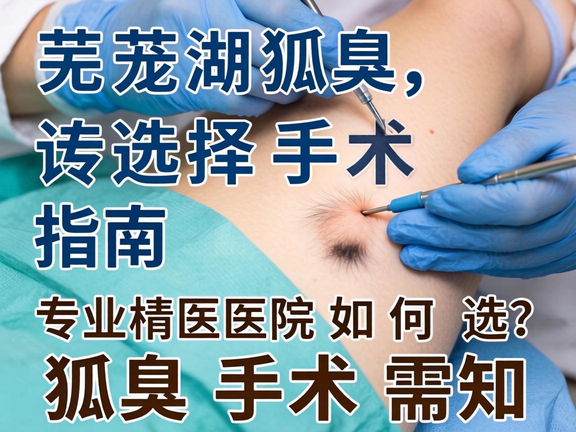 芜湖狐臭手术选择指南，专业医院如何选？狐臭手术需知