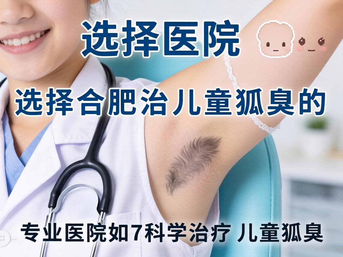 选择合肥治儿童狐臭的医院，专业医院如何科学治疗儿童狐臭