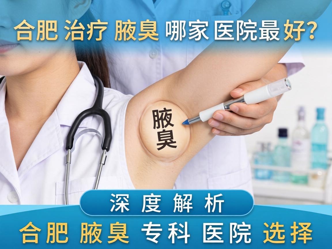 合肥治疗腋臭哪家医院最好？深度解析合肥腋臭专科医院选择