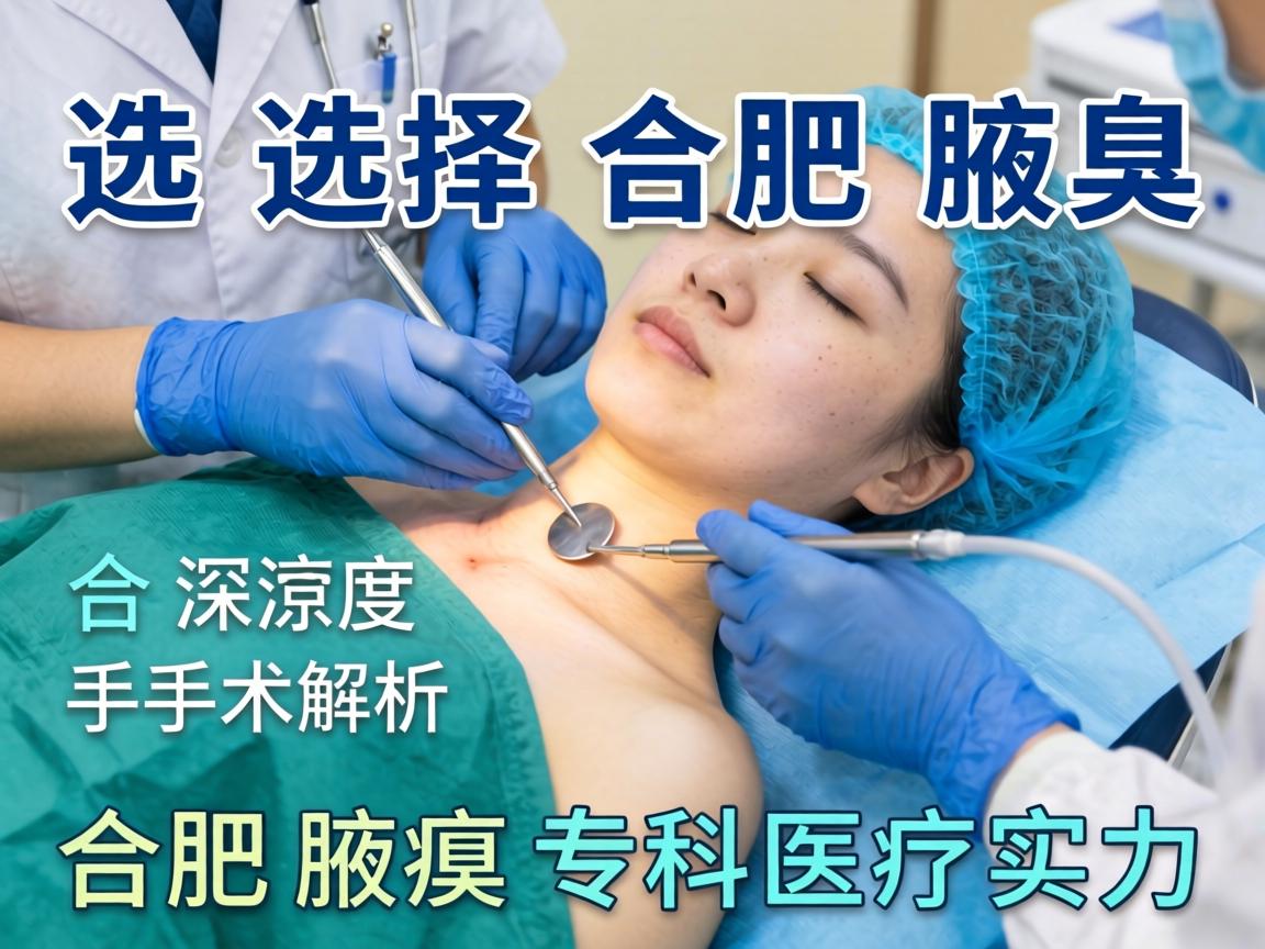 选择合肥腋臭手术医院，深度解析合肥腋臭专科医疗实力