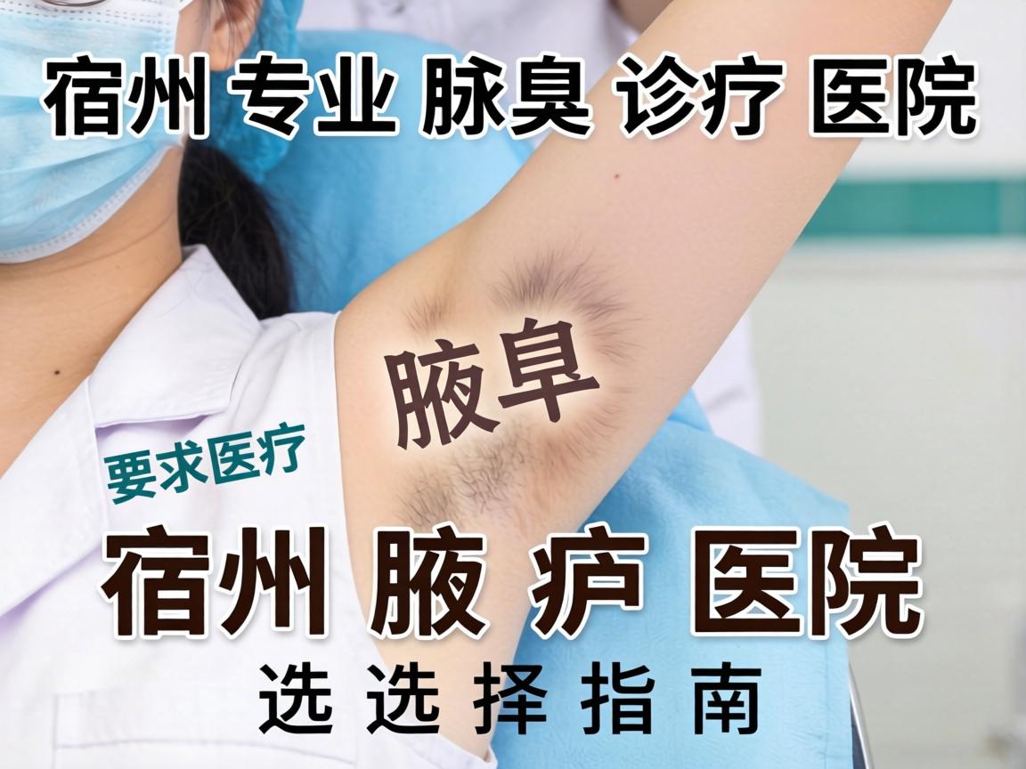 宿州专业腋臭诊疗医院解析，宿州腋臭医院选择指南