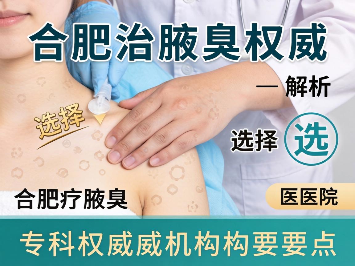 合肥治腋臭权威医院解析，选择合肥腋臭专科权威机构的要点