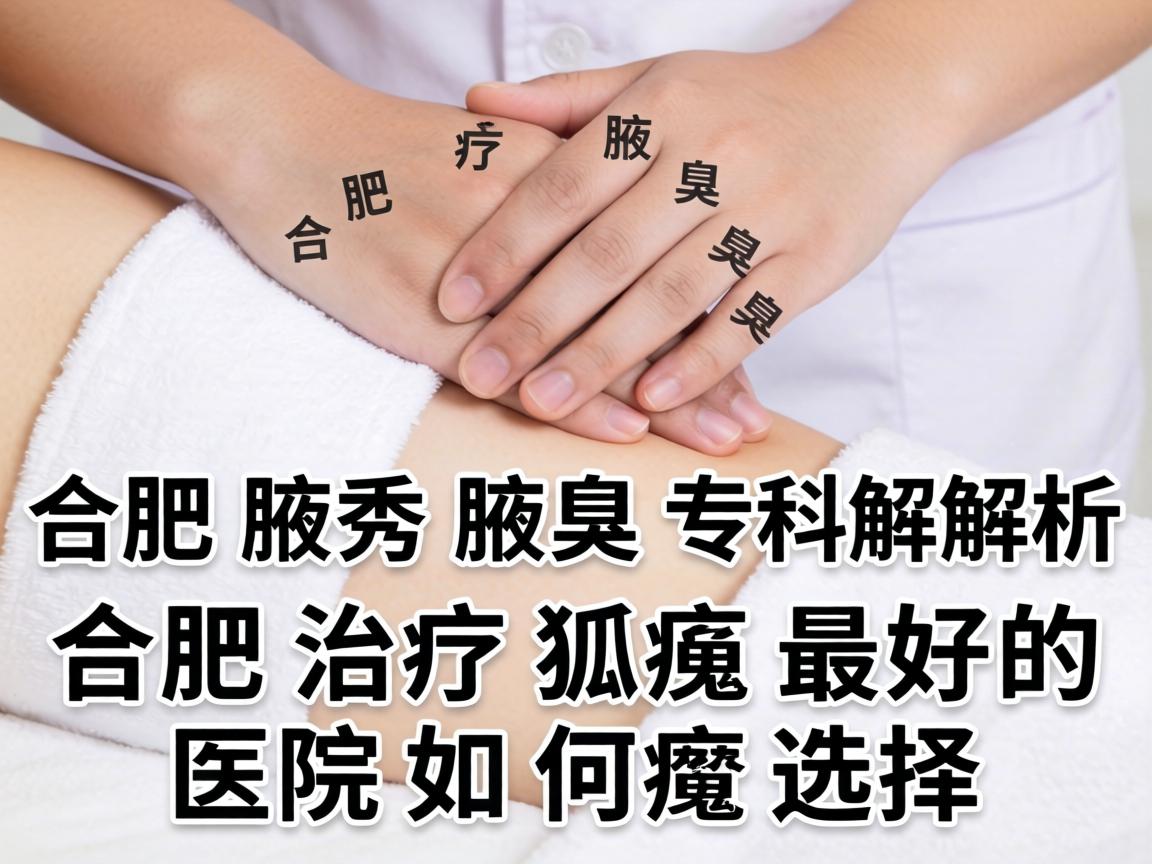 合肥腋秀腋臭专科解析，合肥治疗狐臭最好的医院如何选择