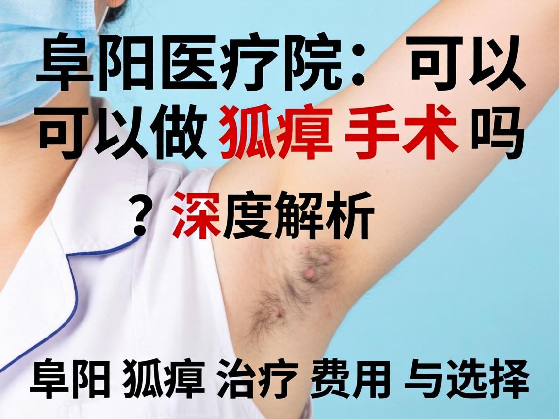阜阳医院可以做狐臭手术吗？深度解析阜阳狐臭治疗费用与选择
