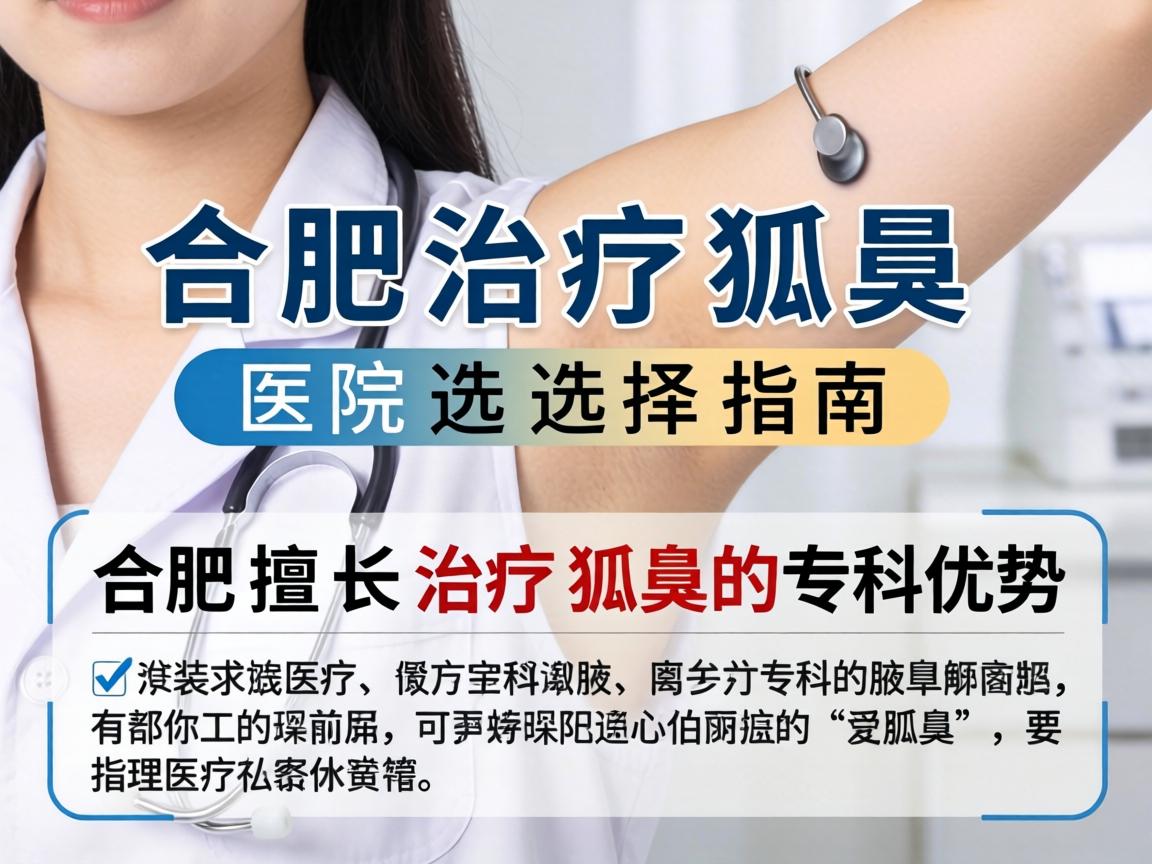 合肥治疗狐臭医院选择指南,详解合肥擅长治疗狐臭的专科优势 合肥治疗狐臭医院选择指南,详解合肥擅长治疗狐臭的专科优势