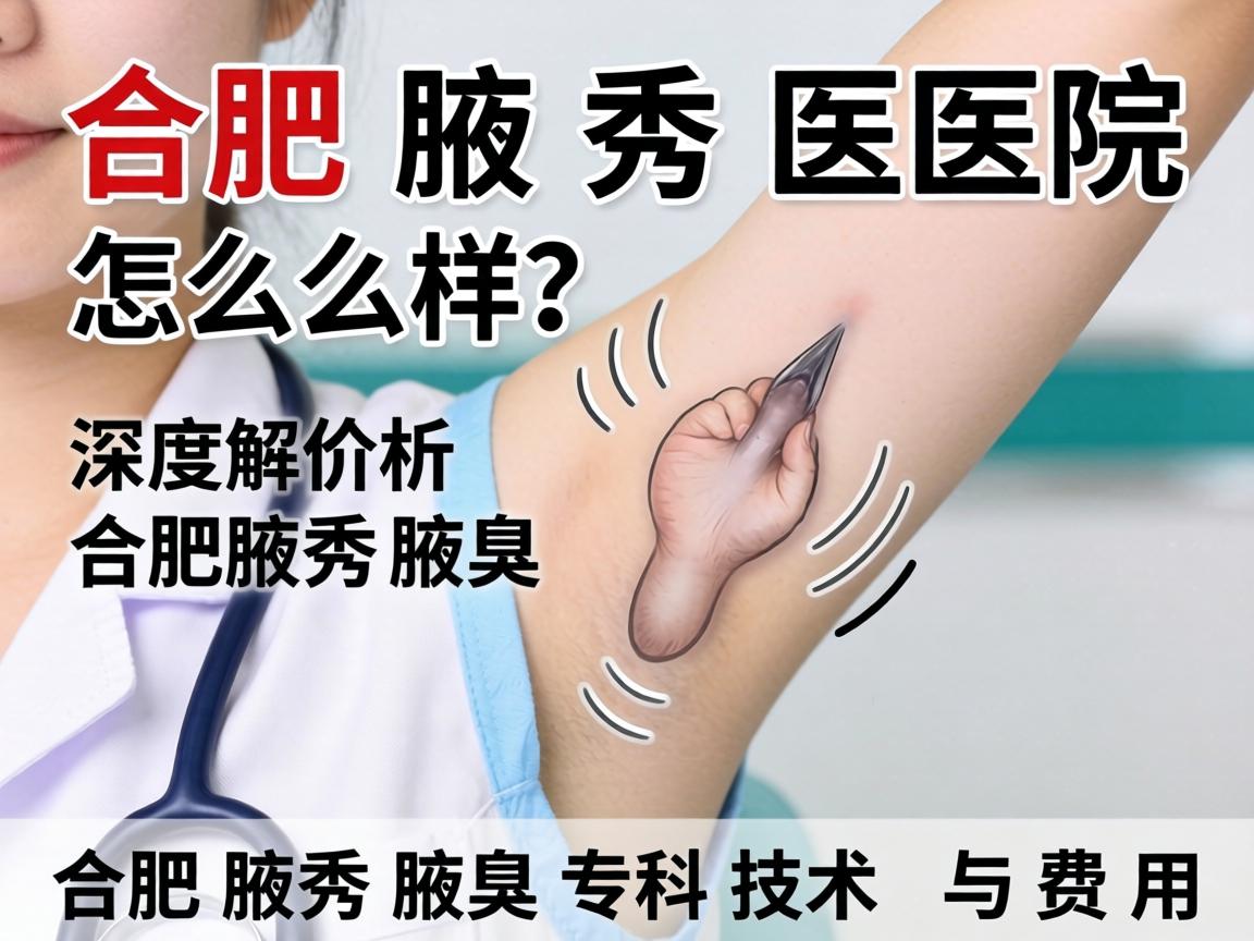 合肥腋秀医院怎么样？深度解析合肥腋秀腋臭专科技术与费用