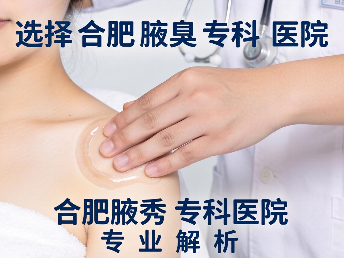 选择合肥腋臭专科医院，合肥腋秀专科医院专业解析