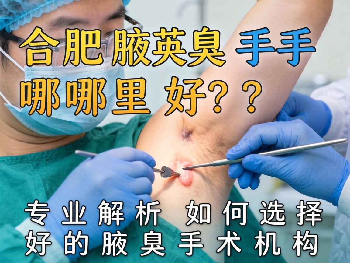 合肥腋臭手术哪里好？专业解析如何选择好的腋臭手术机构