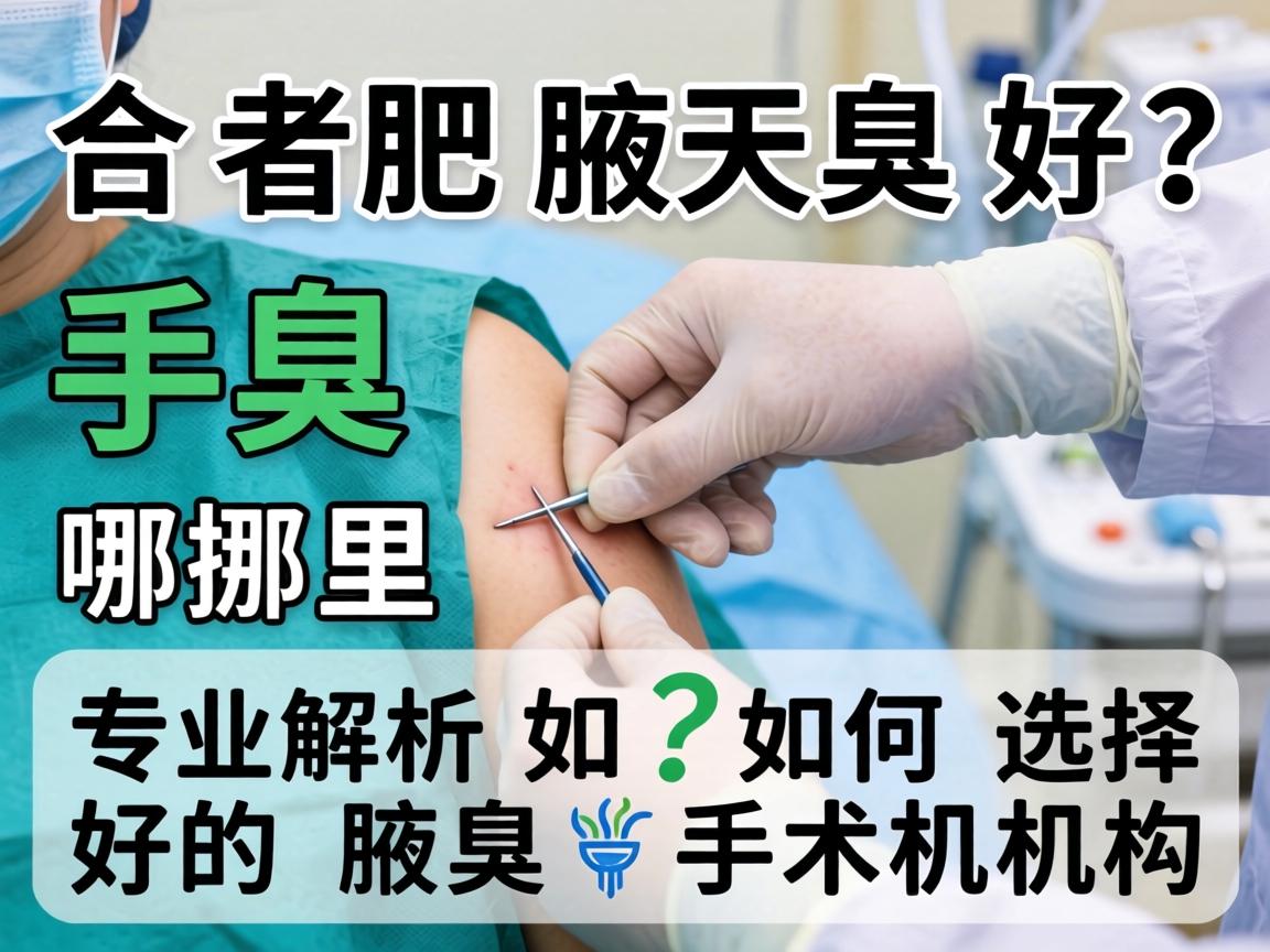 合肥腋臭手术哪里好？专业解析如何选择好的腋臭手术机构