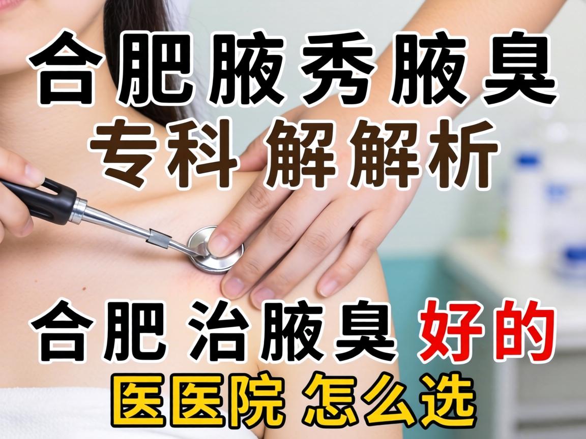 合肥腋秀腋臭专科解析，合肥治腋臭好的医院怎么选？
