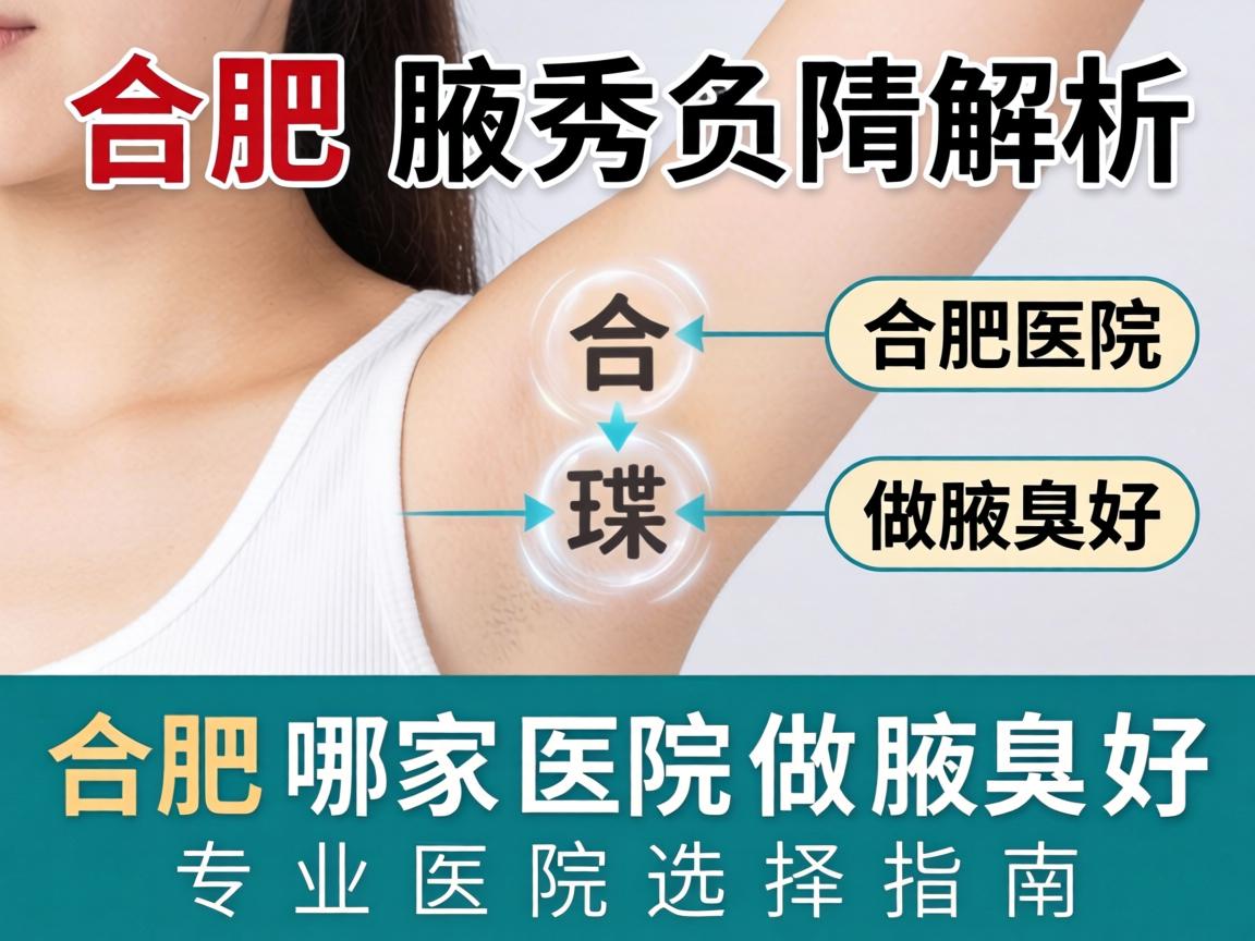 合肥腋秀解析，合肥哪家医院做腋臭好，专业医院选择指南