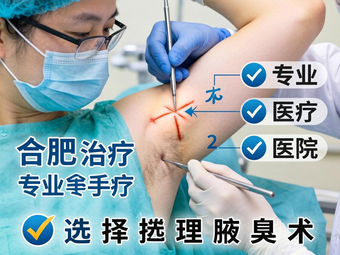 合肥腋臭手术治疗医院解析，专业医院如何选择理想腋臭手术