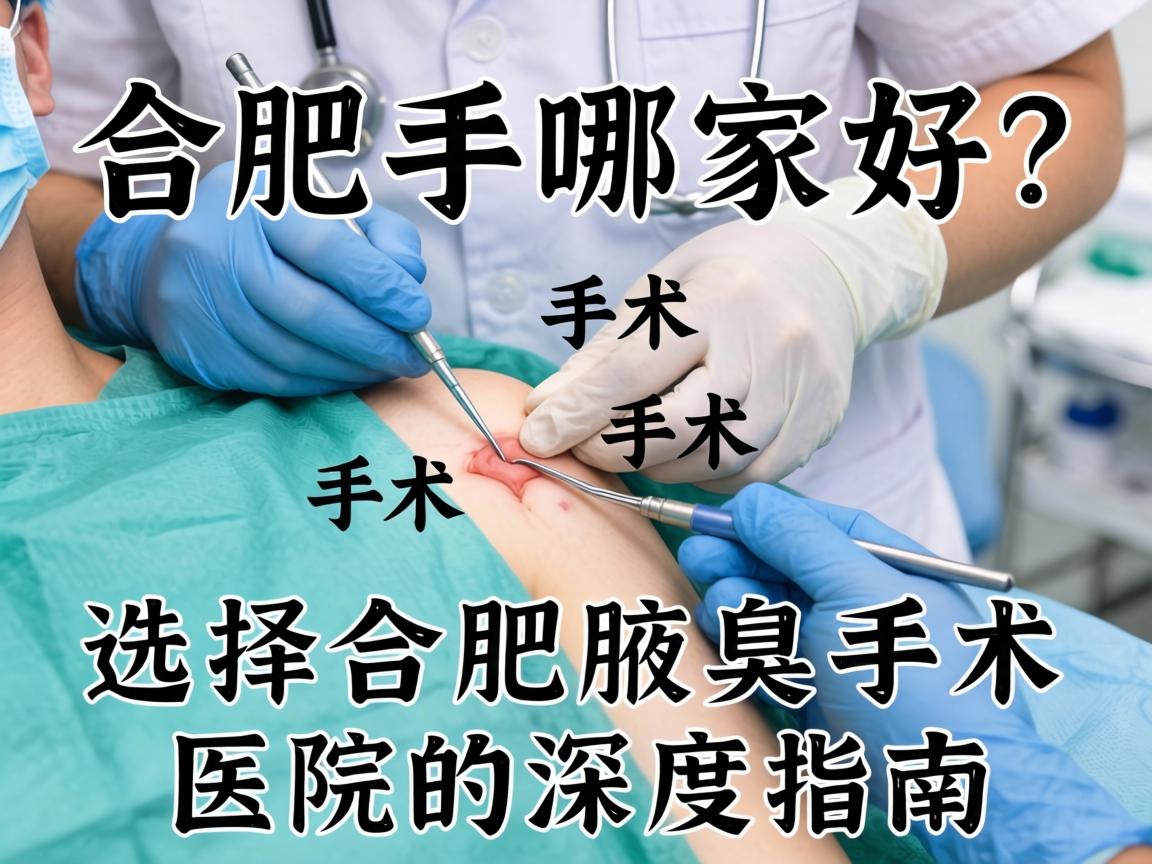 合肥腋臭手术哪家好？选择合肥腋臭手术医院的深度指南