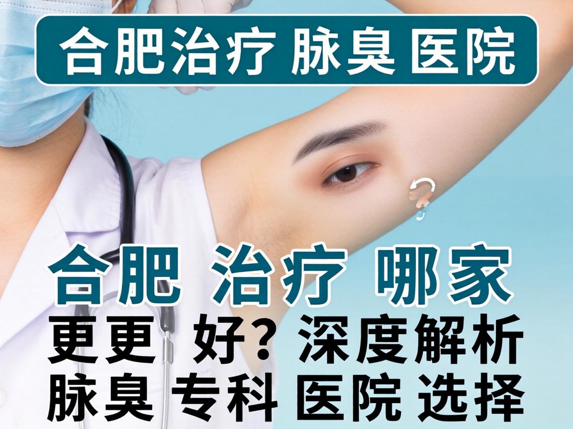 合肥治疗腋臭医院哪家更好？深度解析腋臭专科医院选择