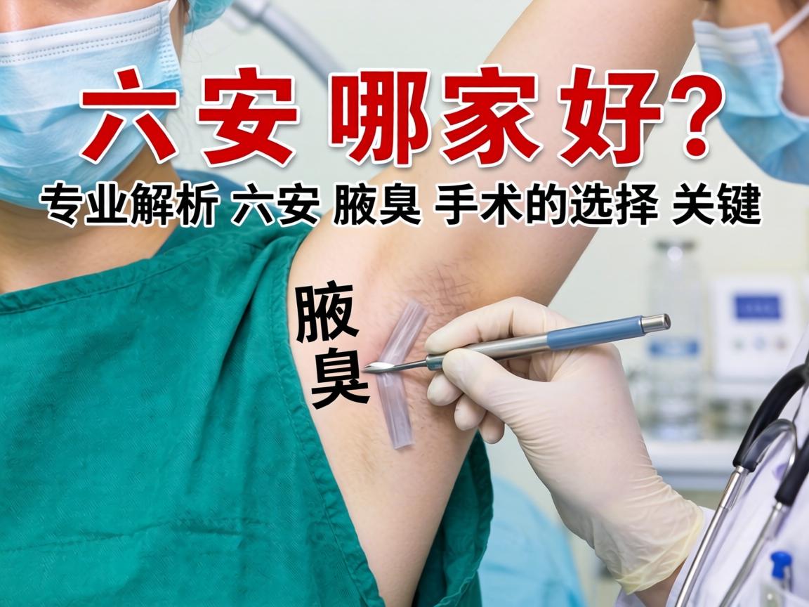 六安腋臭手术哪家好？专业解析六安腋臭手术的选择关键