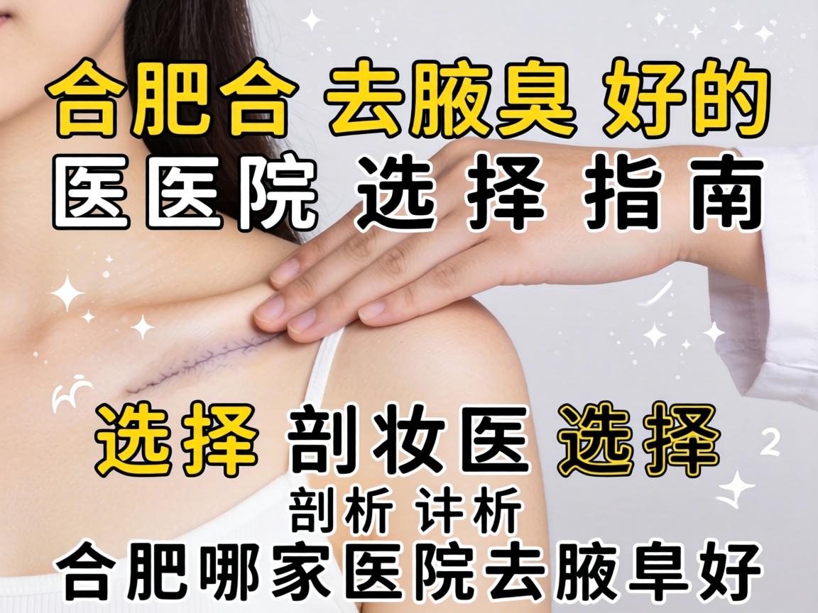 合肥去腋臭好的医院选择指南，剖析合肥哪家医院去腋臭好