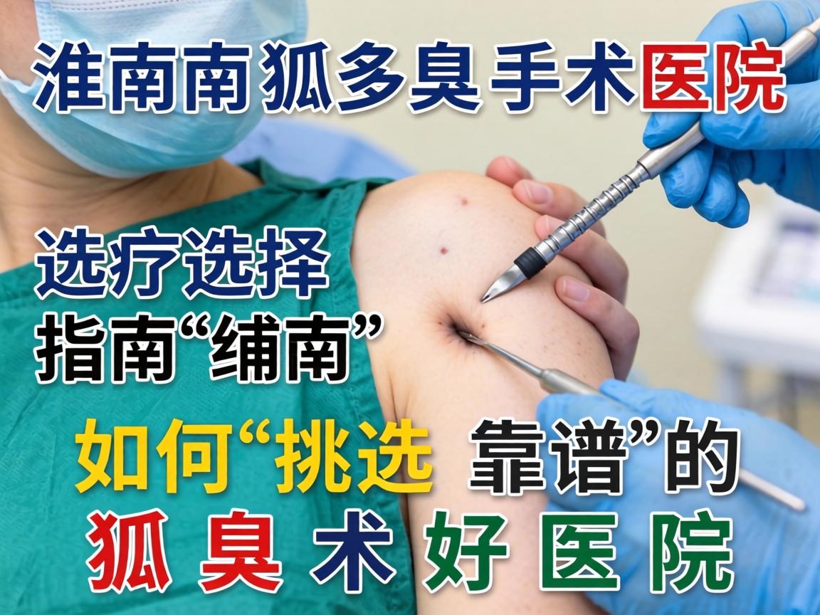 淮南狐臭手术医院选择指南，如何挑选靠谱的狐臭术好医院