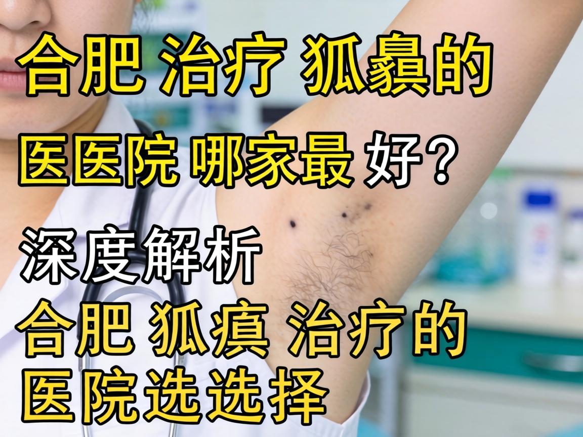 合肥治疗狐臭的医院哪家最好？深度解析合肥狐臭治疗的医院选择