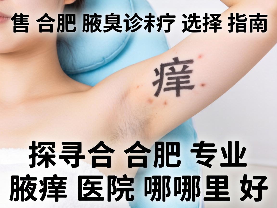 合肥腋臭诊疗选择指南，探寻合肥专业腋臭医院哪里好